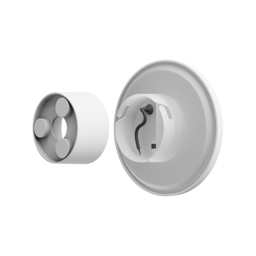 LED Vanjska zidna svjetiljka PIATTA LED/18W/230V 3000/4000/6000K pr. 25 cm IP44 bijela