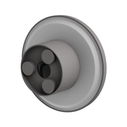 LED Vanjska zidna svjetiljka PIATTA LED/18W/230V 3000/4000/6000K pr. 25 cm IP44 siva