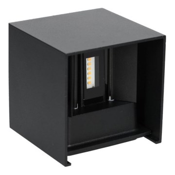 LED Vanjska zidna svjetiljka QUERK 2xLED/3W/230V 3000K IP54 crna