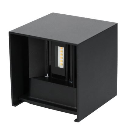 LED Vanjska zidna svjetiljka QUERK 2xLED/3W/230V 3000K IP54 crna