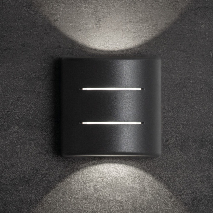 LED vanjska zidna svjetiljka REFAZI LED/6W/230V IP54 antracit