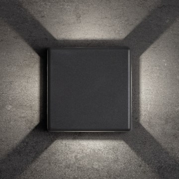 LED vanjska zidna svjetiljka REFAZI LED/6W/230V IP54 antracit
