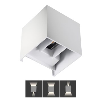 LED Vanjska zidna svjetiljka REKA LED/7W/230V IP54 bijela