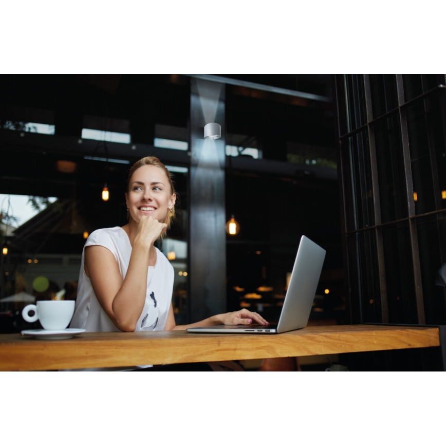 LED Vanjska zidna svjetiljka REKA LED/7W/230V IP54 bijela