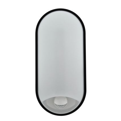 Prigušivo LED vanjsko zidno svjetlo sa senzorom pokreta LED/12/15/18W/230V 3000K/4000K/6500K IP65 crna/bijela