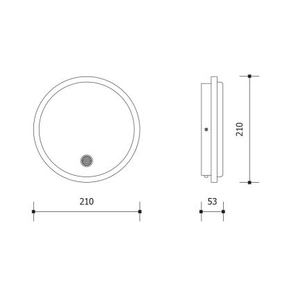 LED vanjsko zidno svjetlo s senzorom pokreta i sumraka LED/15W/230V IP65 bijelo