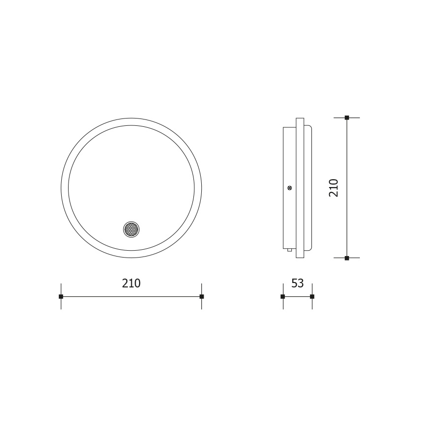 LED vanjsko zidno svjetlo s senzorom pokreta i sumraka LED/15W/230V IP65 bijelo
