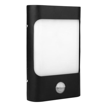 LED Vanjska zidna svjetiljka sa senzorom CORDOBA LED/9W/230V IP44 crna