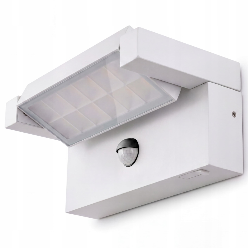 LED vanjsko zidno svjetlo sa senzorom pokreta i sumraka LED/25W/230V 3000/4000/6500K IP54 bijelo
