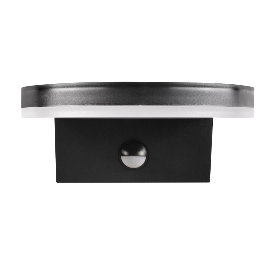 LED Vanjska zidna svjetiljka sa senzorom TESA LED/10W/230V IP54 crna