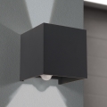 LED Vanjska zidna svjetiljka sa senzorom za pokret i dan/noć CUBE-S LED/13W/230V IP54 antracit