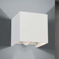 LED Vanjska zidna svjetiljka sa senzorom za pokret i dan/noć CUBE-S LED/13W/230V IP54 bijela