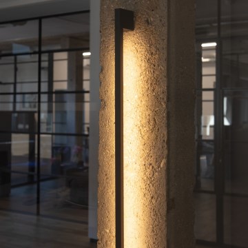 LED Vanjska zidna svjetiljka YALTE LED/10W/230V 4000K IP54 crna