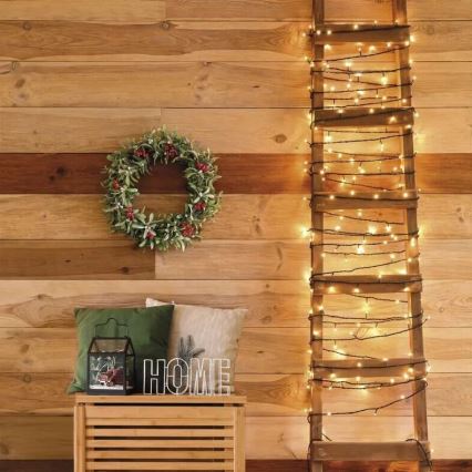 LED Vanjske božićne lampice 100xLED/10m IP44 topla bijela