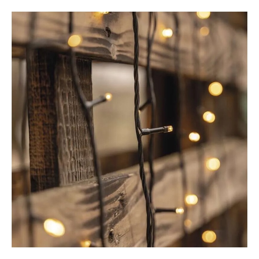 LED Vanjske božićne lampice 50xLED/5m IP44 topla bijela