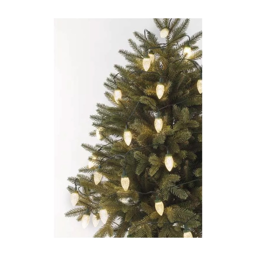 LED Vanjske božićne lampice 50xLED/8 funkcija 14,8 m IP44 topla bijela