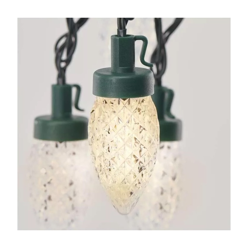 LED Vanjske božićne lampice 50xLED/8 funkcija 14,8 m IP44 topla bijela