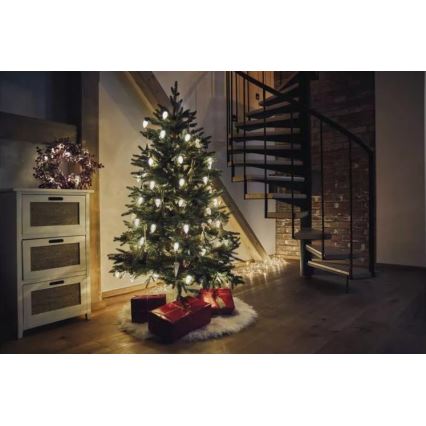 LED Vanjske božićne lampice 50xLED/8 funkcija 14,8 m IP44 topla bijela