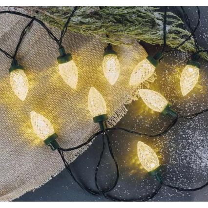 LED Vanjske božićne lampice 50xLED/8 funkcija 14,8 m IP44 topla bijela