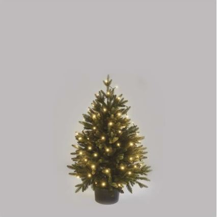 LED Vanjske božićne lampice 80xLED/3xAA 6,1m IP44 topla bijela