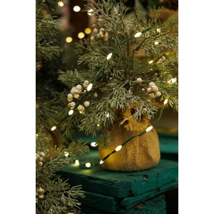 LED Vanjske božićne lampice LINE 700xLED/8 funkcija 40 m IP44 topla bijela