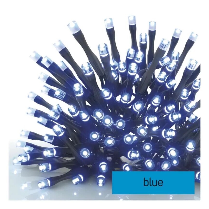 LED Vanjska božićna girlanda 100xLED/10m IP44 plava