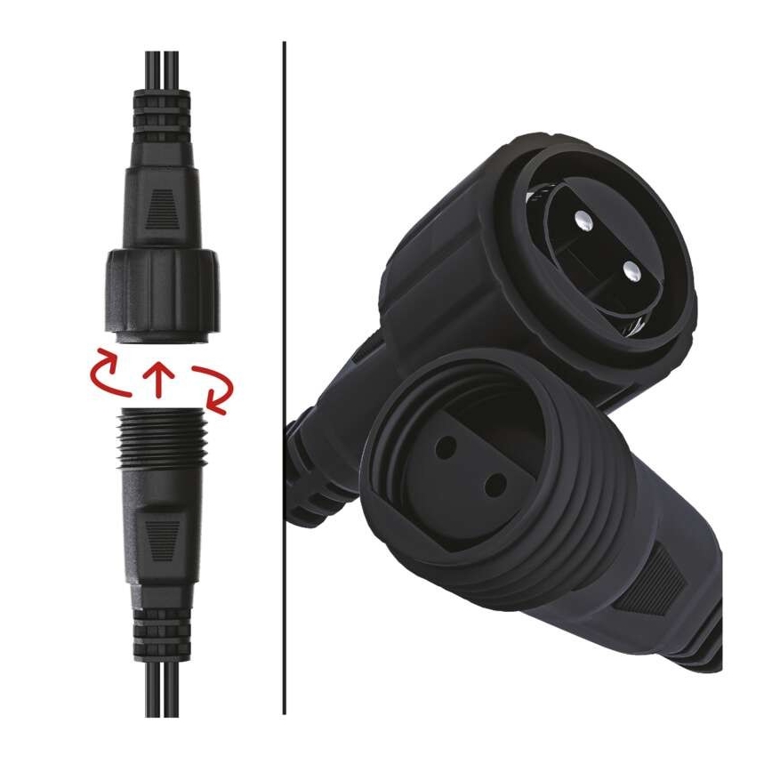 LED Vanjski Božićni lanac 100xLED/15m IP44 multicolor