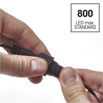 LED Vanjski Božićni lanac 100xLED/15m IP44 topla bijela