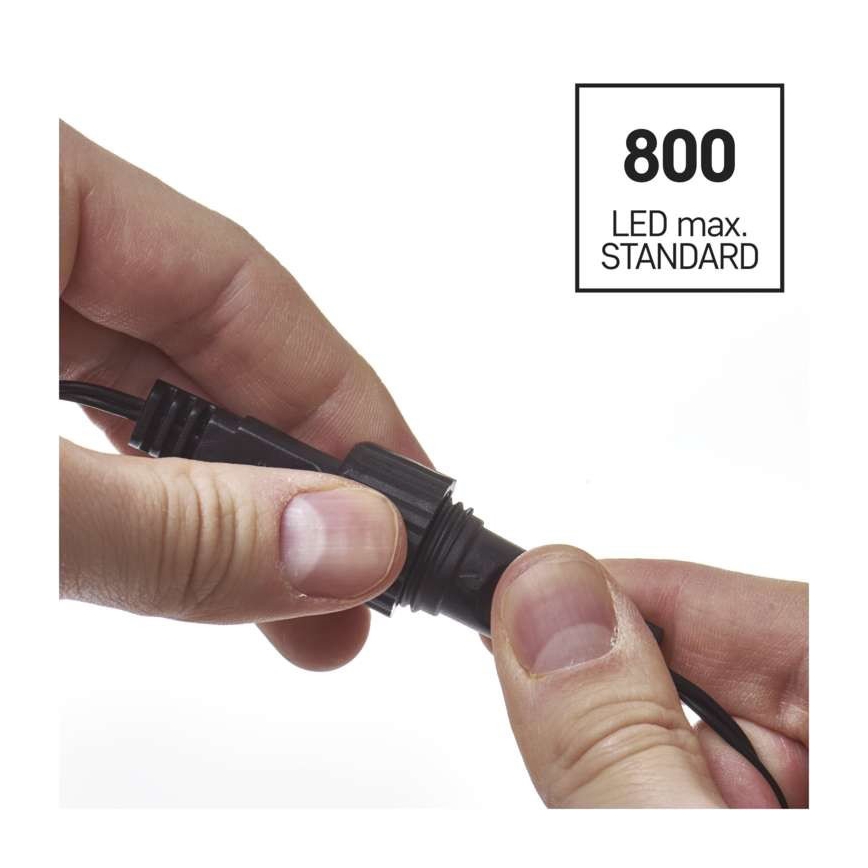 LED Vanjski Božićni lanac 100xLED/15m IP44 topla bijela