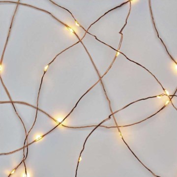 LED Vanjski Božićni lanac 100xLED/15m IP44 topla bijela
