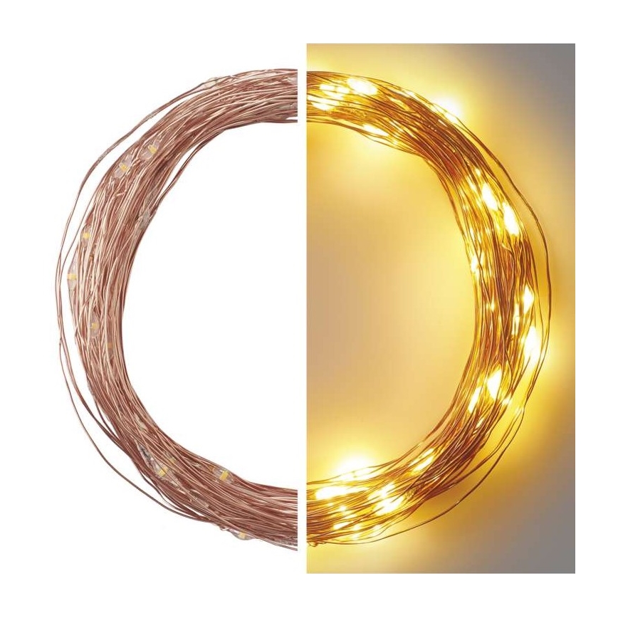 LED Vanjski Božićni lanac 100xLED/15m IP44 topla bijela
