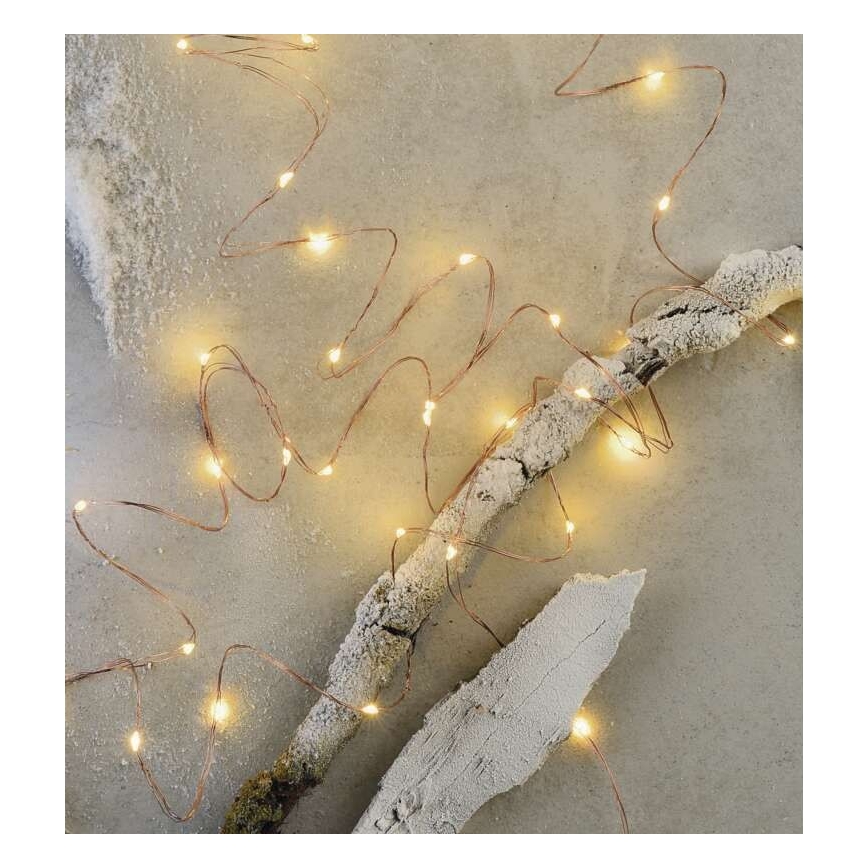 LED Vanjski Božićni lanac 100xLED/15m IP44 topla bijela