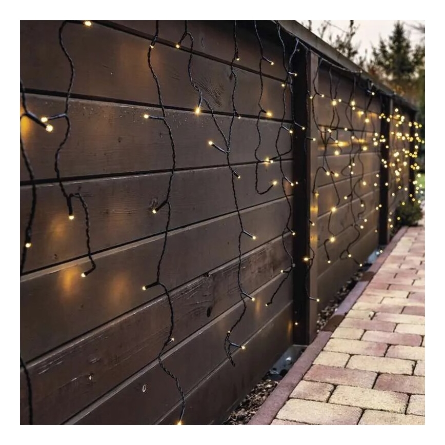 LED Vanjska božićna girlanda 100xLED/2,5x0,9m IP44 toplo bijela