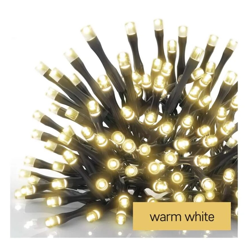 LED Vanjska božićna girlanda 100xLED/2,5x0,9m IP44 toplo bijela