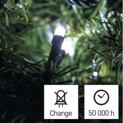 LED Vanjski Božićni lanac 120xLED/17m IP44 hladna bijela