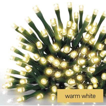 LED Vanjski Božićni lanac 120xLED/17m IP44 topla bijela