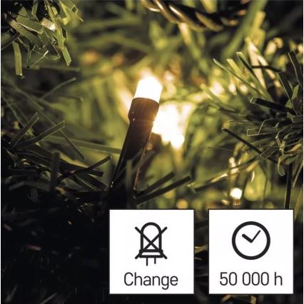 LED Vanjski Božićni lanac 120xLED/17m IP44 topla bijela