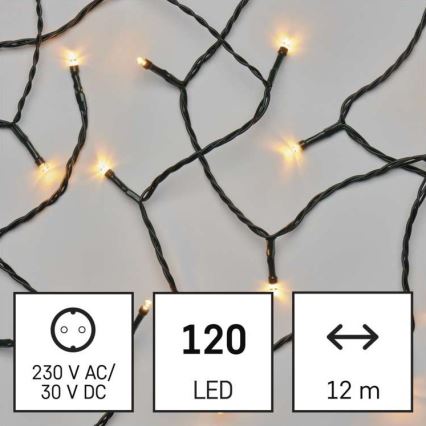 LED Vanjski Božićni lanac 120xLED/17m IP44 vintage