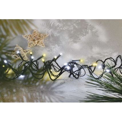 LED  Vanjski Božićni lanac 120xLED/2 funkcije 17m IP44 topla/hladna bijela