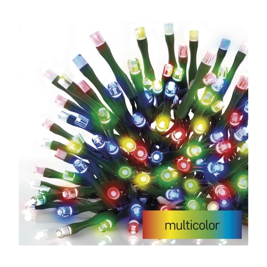 LED Vanjski Božićni lanac 120xLED/8 načina rada 17m IP44 multicolor
