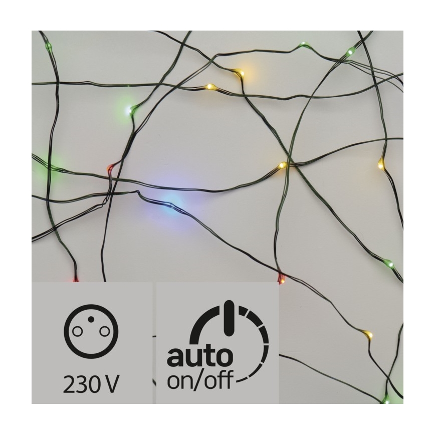 LED Vanjski božićni lanac 150xLED 20m IP44 multicolor