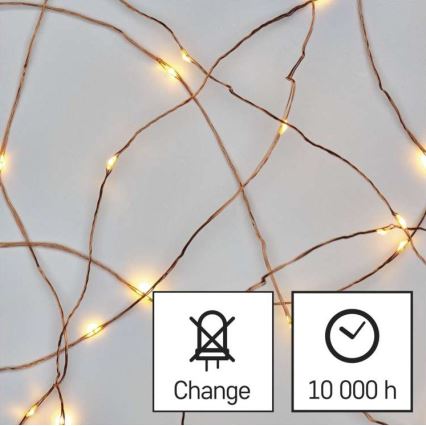 LED Vanjski Božićni lanac 150xLED/20m IP44 topla bijela