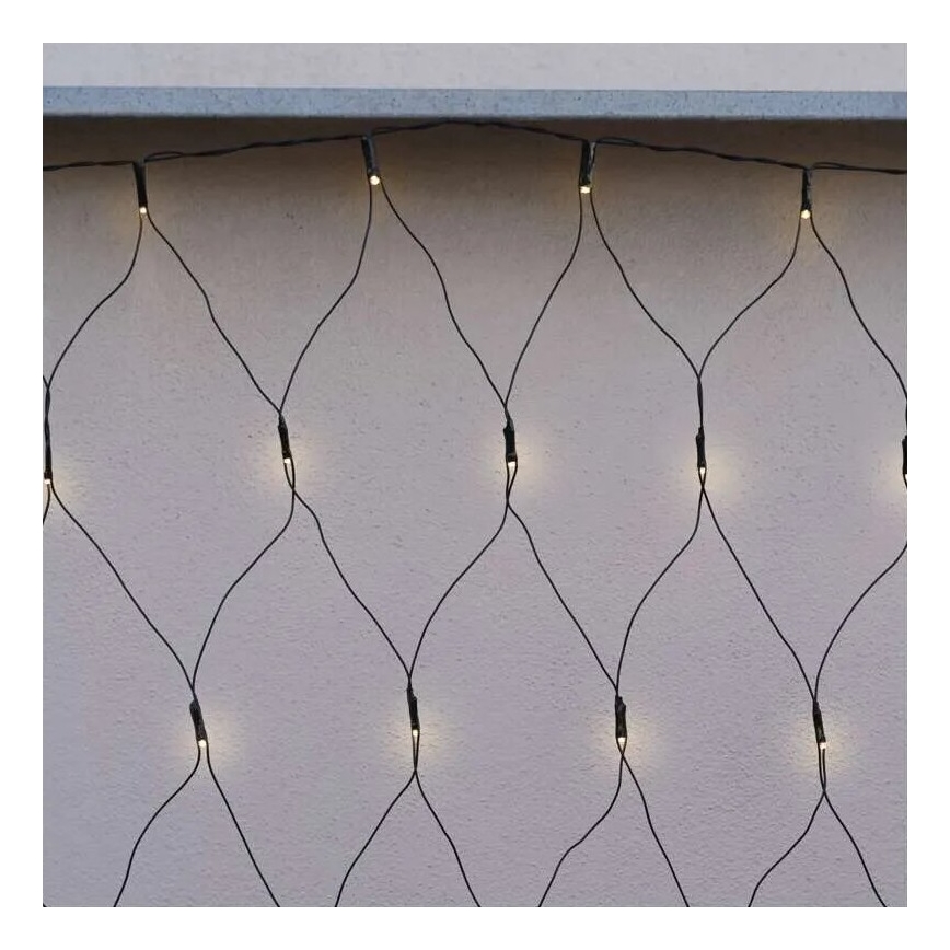 LED Vanjska božićna girlanda 160xLED/2x1,5m IP44 toplo bijela