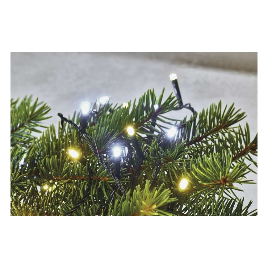 LED Vanjski Božićni lanac 180xLED/2 funkcije 23m IP44 topla/hladna bijela