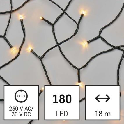 LED Vanjski Božićni lanac 180xLED/23m IP44 vintage