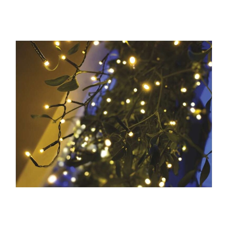 LED Vanjski Božićni lanac 200xLED/8 načina rada 8,6m IP44 topla bijela