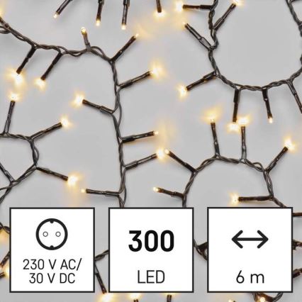 LED Vanjski Božićni lanac 300xLED/11m IP44 topla bijela