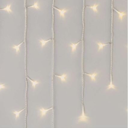 LED Vanjski Božićni lanac 300xLED/8 načina rada 10m IP44 topla bijela + daljinski upravljač
