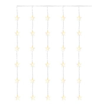 LED Vanjski Božićni lanac 30xLED/3,9m IP44 zvijezde