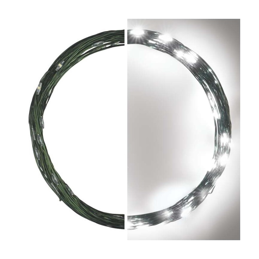 LED Vanjski Božićni lanac 40xLED/9m IP44 hladna bijela
